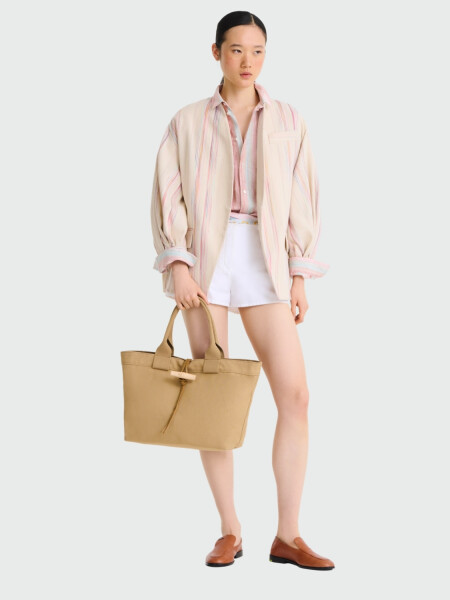 LONGCHAMP - Le Roseau Shopper L Caqui