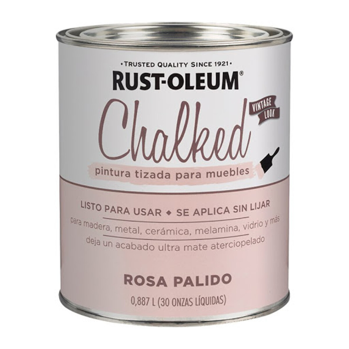 Esmalte Tizado Chalked 0.9L Rust-Oleum - Rosa Pálido 