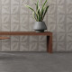Porcelanato Gris Cemento Mate Liso 61.1X61.1Cm Piso Pared GAMAS DE GRIS