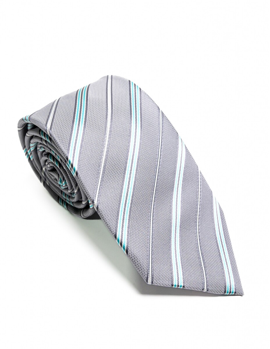 Corbata 8 cm - RAYA GRIS 