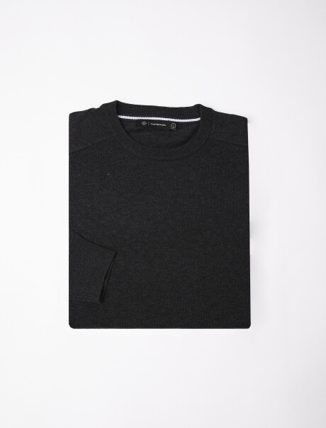 Buzo algodon Lisboa negro melange