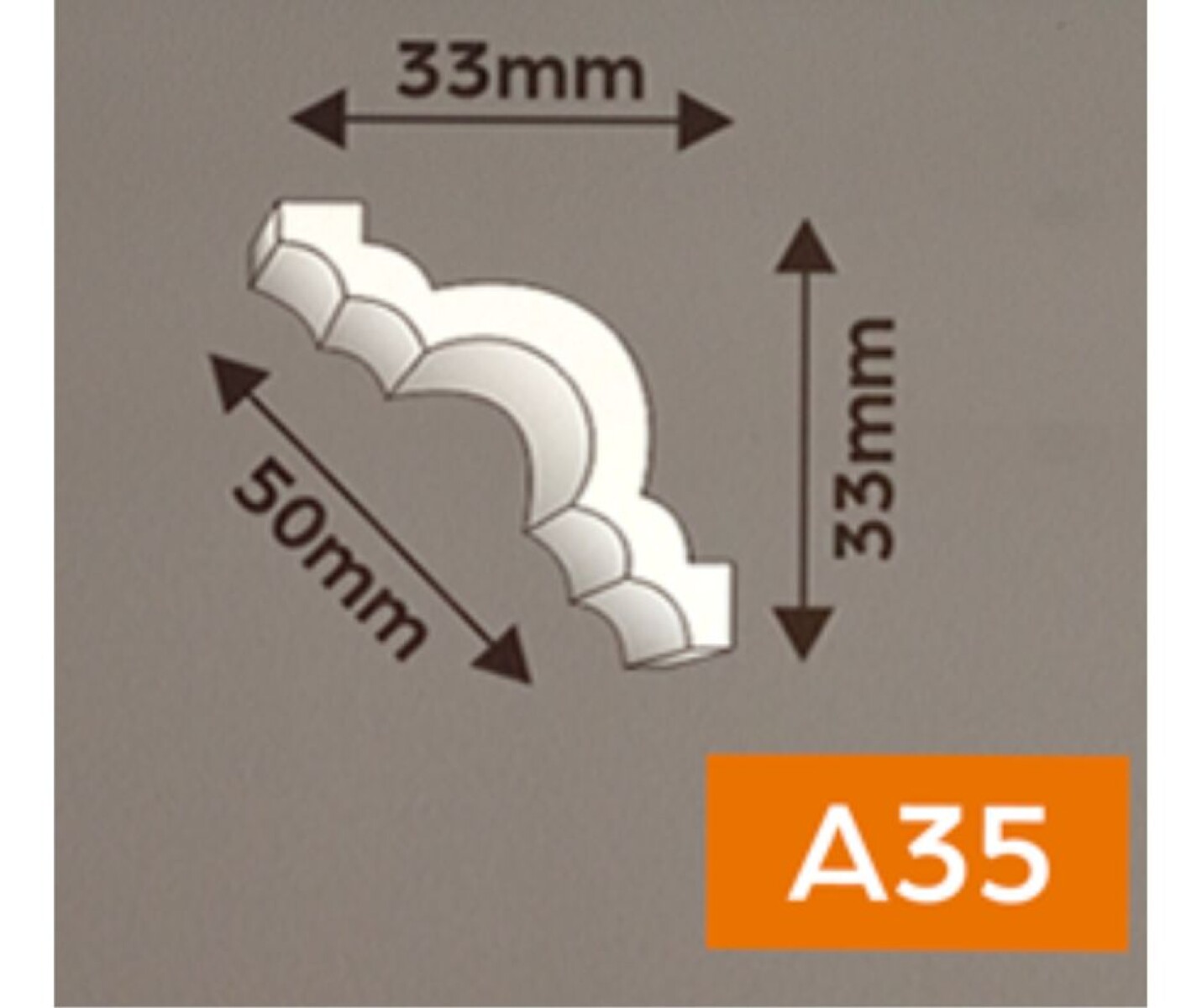 Moldura de polietileno A35 