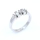 Anillo platino con brillantes baguette y redondos Anillo platino con brillantes baguette y redondos