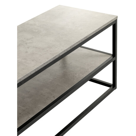 Mueble Tv Dokkedal 1 Estante Hormigon/Negro