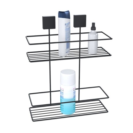 Soporte doble para shampoo NEGRO