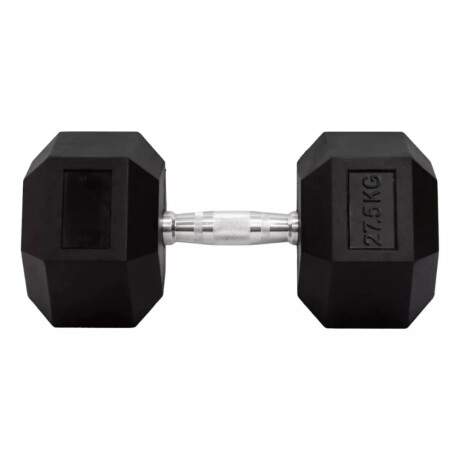 Mancuerna Pesa Hexagonal Engomada 27.5kg Dumbbell Mancuerna Pesa Hexagonal Engomada 27.5kg Dumbbell