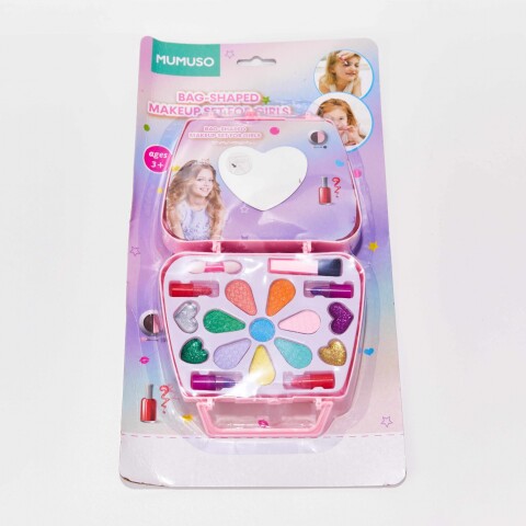 SET DE MAQUILLAJE CON FORMA DE BOLSO PARA NIÑAS SET DE MAQUILLAJE CON FORMA DE BOLSO PARA NIÑAS