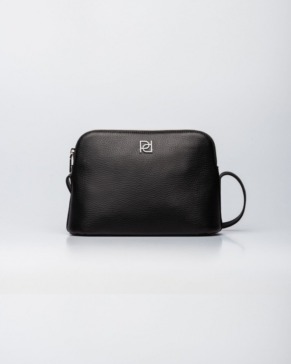 Bandolera Dyna En Efecto Cuero - Negro 