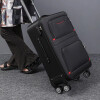 Set de Valijas de Tela con Ruedas | Livianas y Resistentes Negra