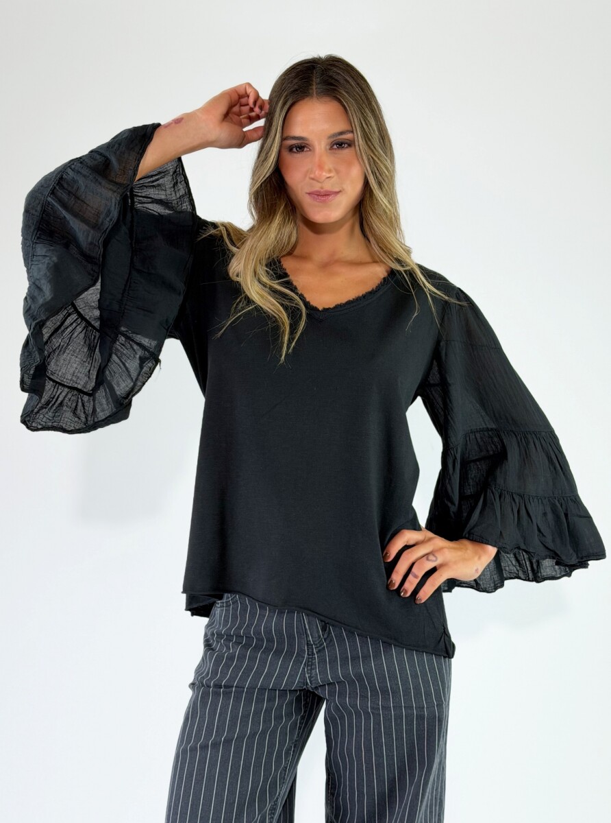 BLUSA CONDOTTI - NEGRO 