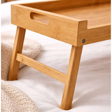 Mesa plegable de bambú 50x28x24cm