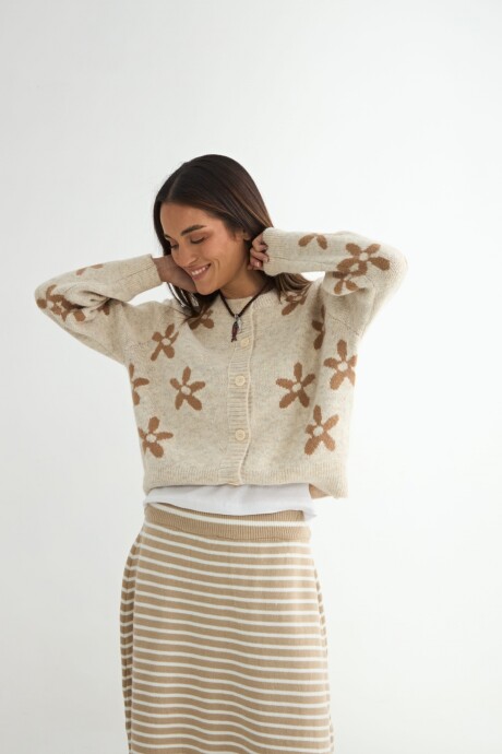 CARDIGAN MARGARITA BEIGE