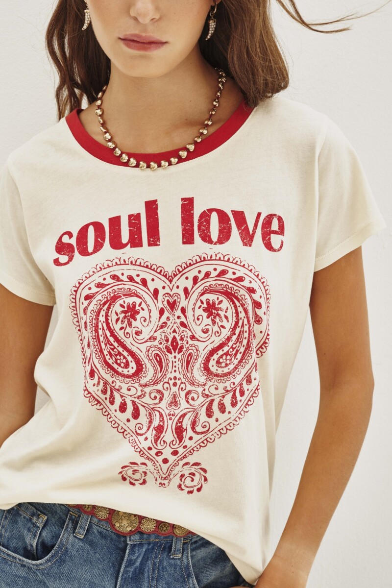 Remera Soul Heart Crudo