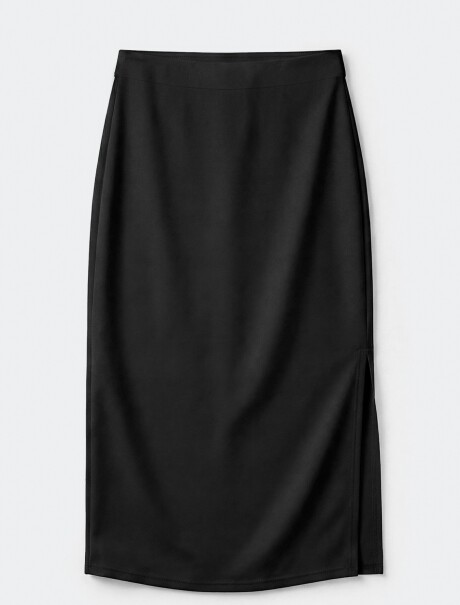 POLLERA MIDI - NEGRO NEGRO