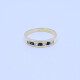 Anillo medio sin fin oro 18k zafiros y brillantes. Anillo medio sin fin oro 18k zafiros y brillantes.