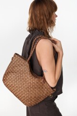 Noble Leather Bag Camel