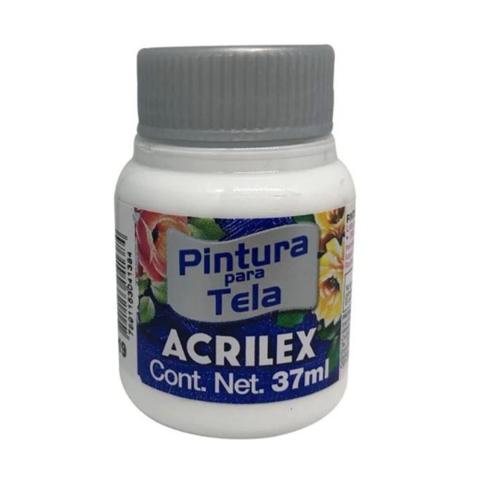 Pintura Para Tela 37 Ml. 519 Blanco Acrilex #PINTURA PARA TELA ACRILEX 37 ML. 519 BLANCO