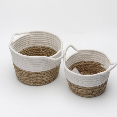 CESTA DE ALMACENAMIENTO TEJIDA (REDONDA/47 L) CESTA DE ALMACENAMIENTO TEJIDA (REDONDA/47 L)