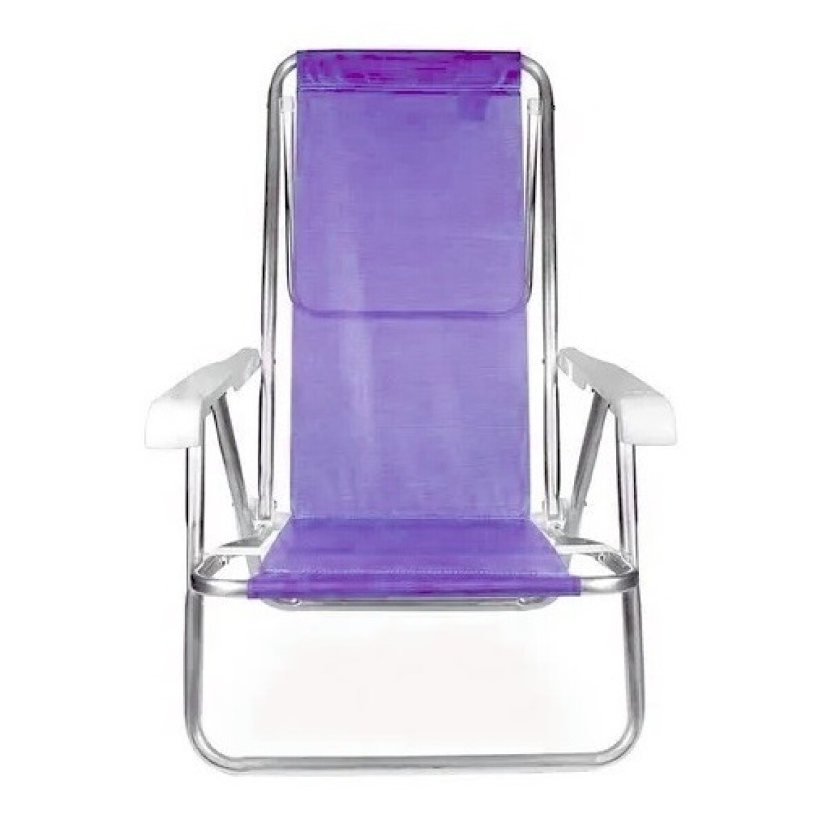 Reposera Silla Mor 8 Posiciones Reclinable Aluminio Playa Color Violeta 