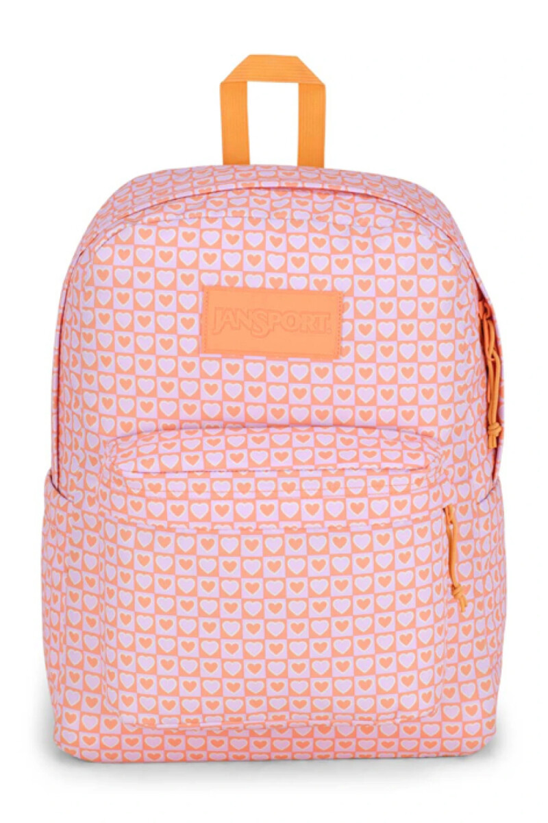 MOCHILA JANSPORT SUPERBREAK PLUS - HYPED HEARTS PINK 