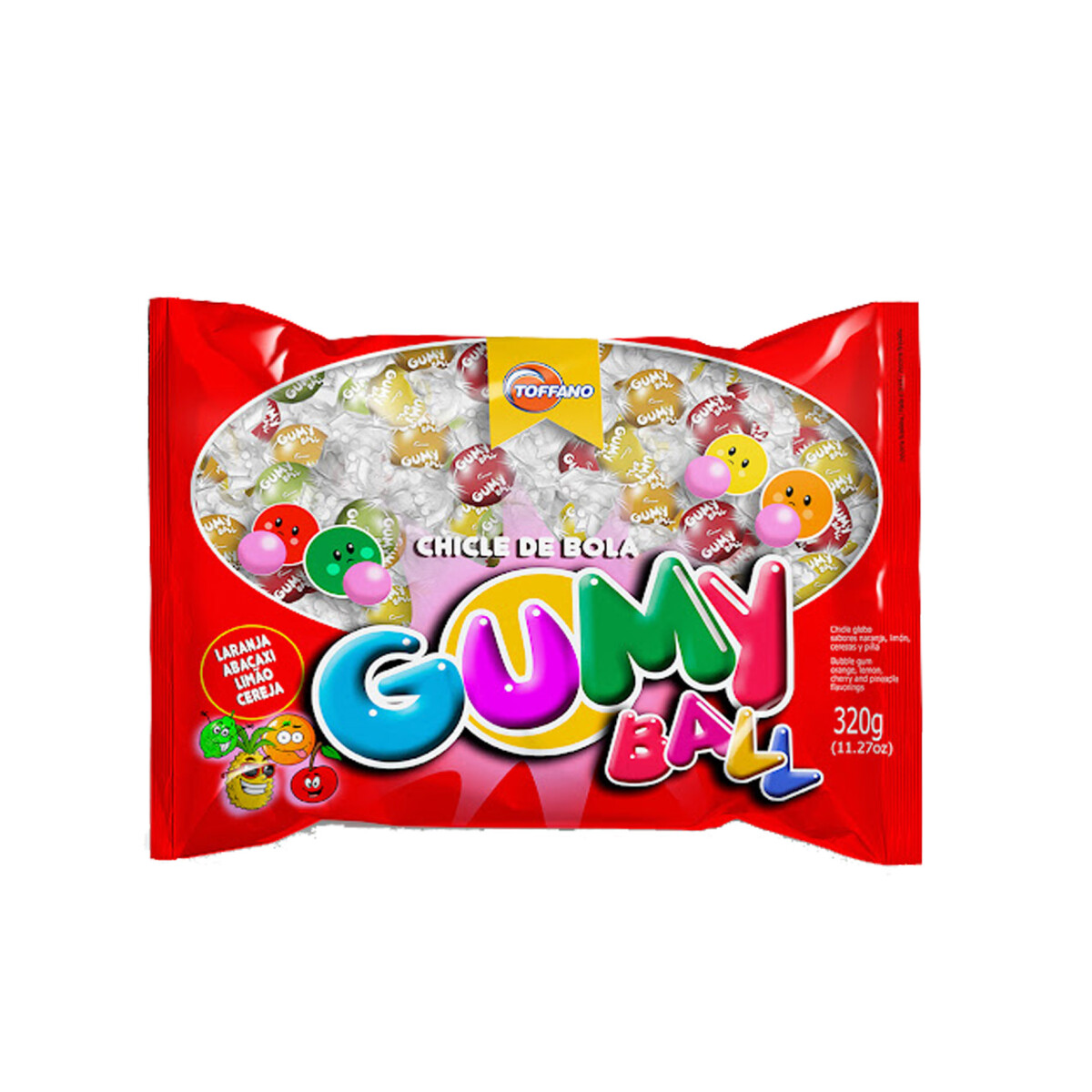 Chicle GUMY BALL 320grs 100pcs 