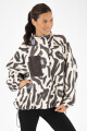 Campera sherpa animal Animal print