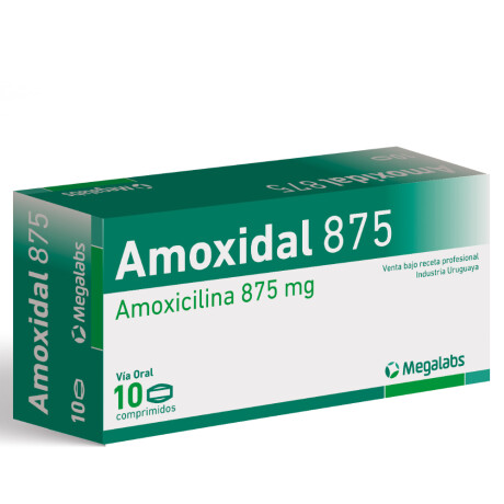 Amoxidal 875mg 10 Comprimidos Amoxidal 875mg 10 Comprimidos