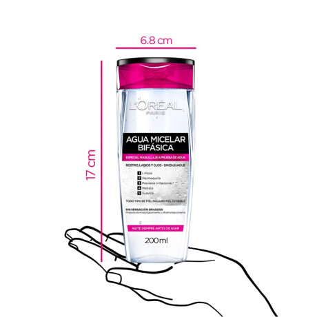 Agua Micelar L'Oréal Paris Bifásica Hidratación Total 200ml Agua Micelar L'Oréal Paris Bifásica Hidratación Total 200ml