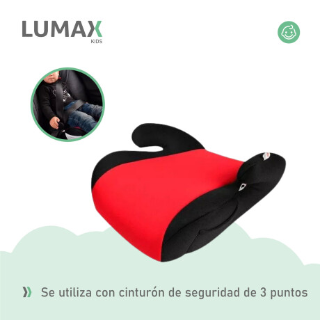 Booster Alzador de Seguridad Lumax Kids para Auto Rojo