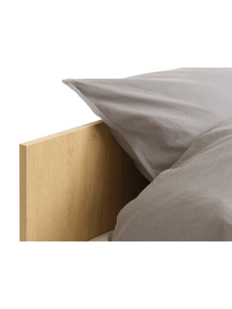 Cama c/almacenaje 90x200 BILLUND bl/roble Cama c/almacenaje 90x200 BILLUND bl/roble