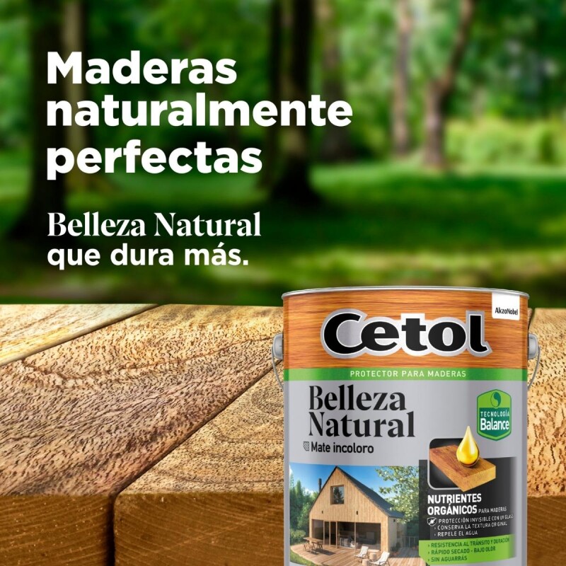 CETOL BALANCE BELLEZA NATURAL MATE INCOLORO 4 LT N/A