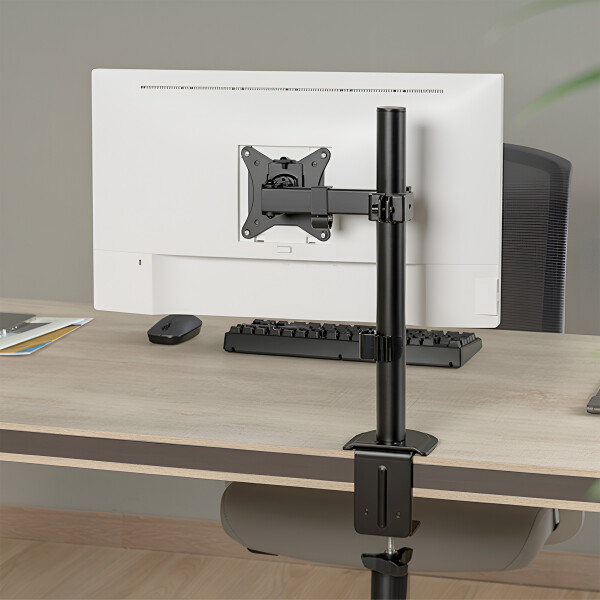 Soporte Monitor Brateck 17"-32" Ergonomico Ajustable Acero Color Negro