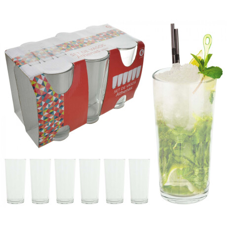 VASO VIDRIO X6PCS VASO VIDRIO X6PCS