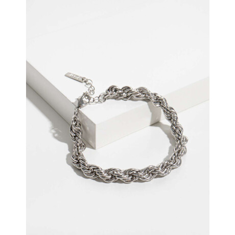 Pulseras Flexibles Metal Plateado