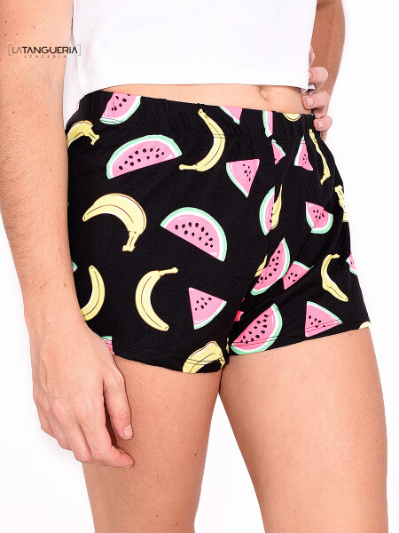 SHORT PIJAMA CLOE NEGRO