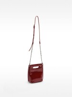 Bolso Tote Con Efecto Craquelado rojo