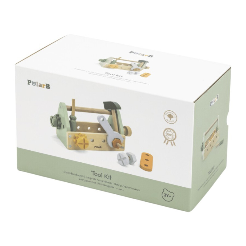 Caja de Herramientas Verde en Madera Polar B Caja de Herramientas Verde en Madera Polar B