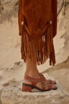 Buckle Sandals Camel