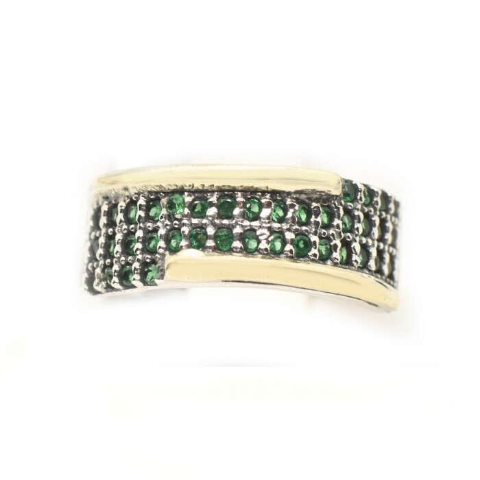 Anillo en Oro y Plata 925 con Zirconias Anillo en Oro y Plata 925 con Zirconias