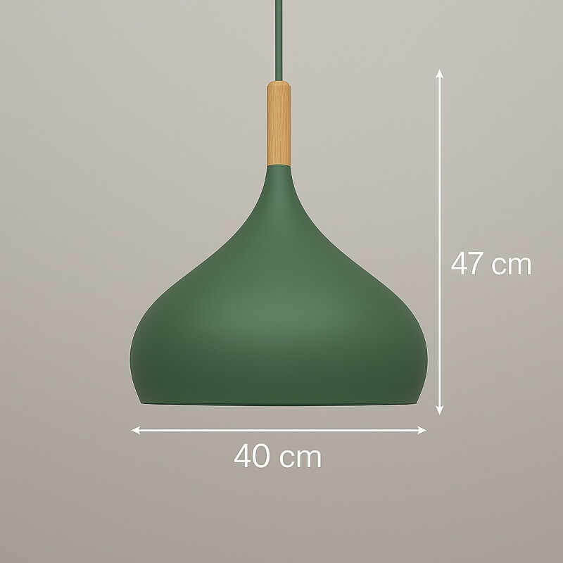 Lampara Colgate de Techo Panamá Estilo Moderno Verde