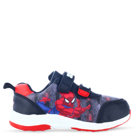 Spider Man Velcro Negro/Rojo