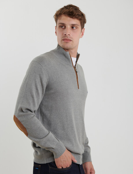 470996 SWEATER MEDIO CIERRE HARRINGTON LABEL Gris