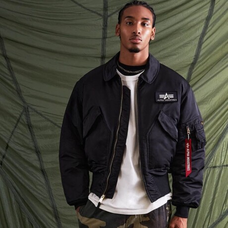 Chaqueta bomber CWU 45/P - Alpha Negro