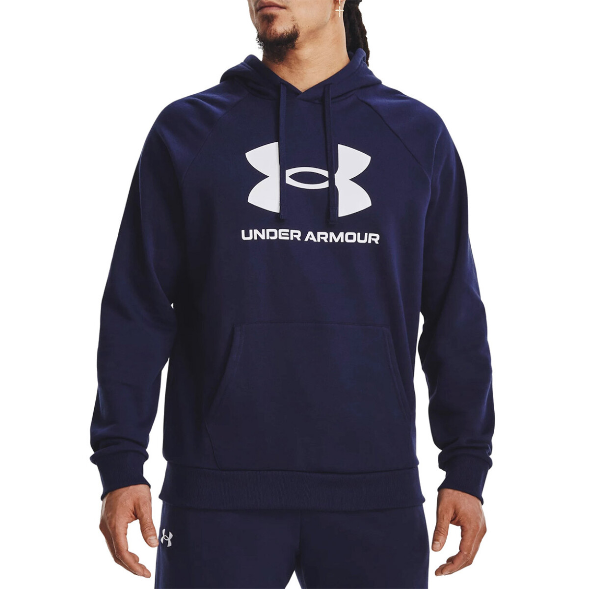 Canguro Hombre Under Armour Rival Fleece - Marino-Blanco 