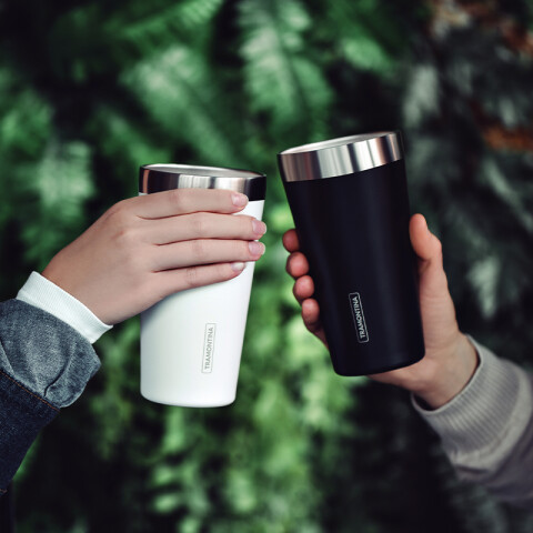 Vaso térmico blanco 420ml. "EXATA" -TRAMONTINA TF6703