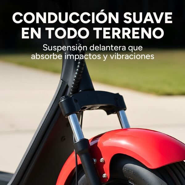 Moto Electrica Gogreen Naked 1500W 12Ah 20Km Autonom. 40Km/h Variante Color Rojo