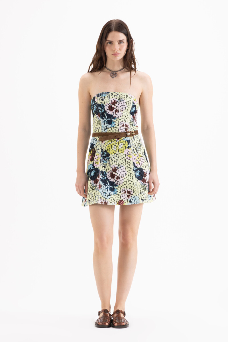 VESTIDO FLOWERS Amarillo