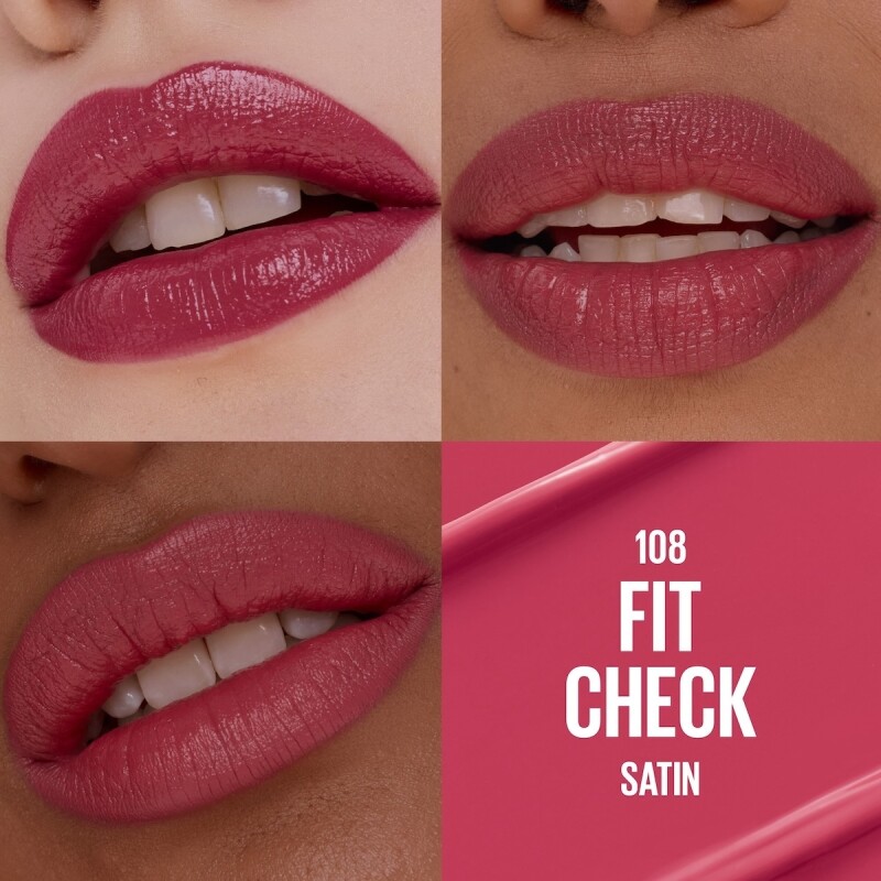 Labial Maybelline Serum Lipstick Satin Tono Fit Check Labial Maybelline Serum Lipstick Satin Tono Fit Check
