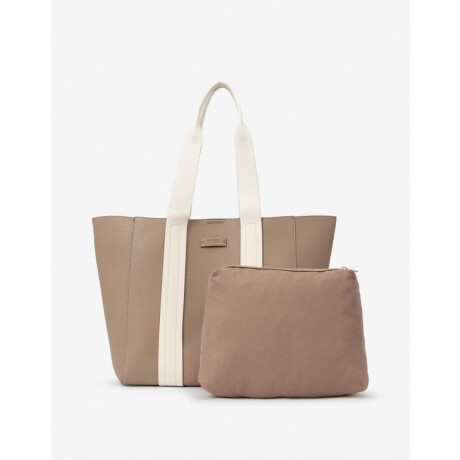 Shopper Con Doble Asa Combinacion Bicolor