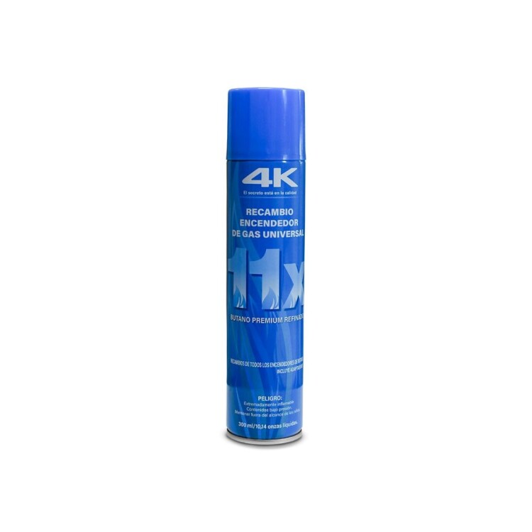 RECARGA DE GAS BUTANO 4K 300 ML RECARGA DE GAS BUTANO 4K 300 ML